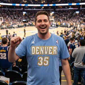 🏀 Denver Nuggets Kenneth Faried #35 Adidas NBA Tee 🏀